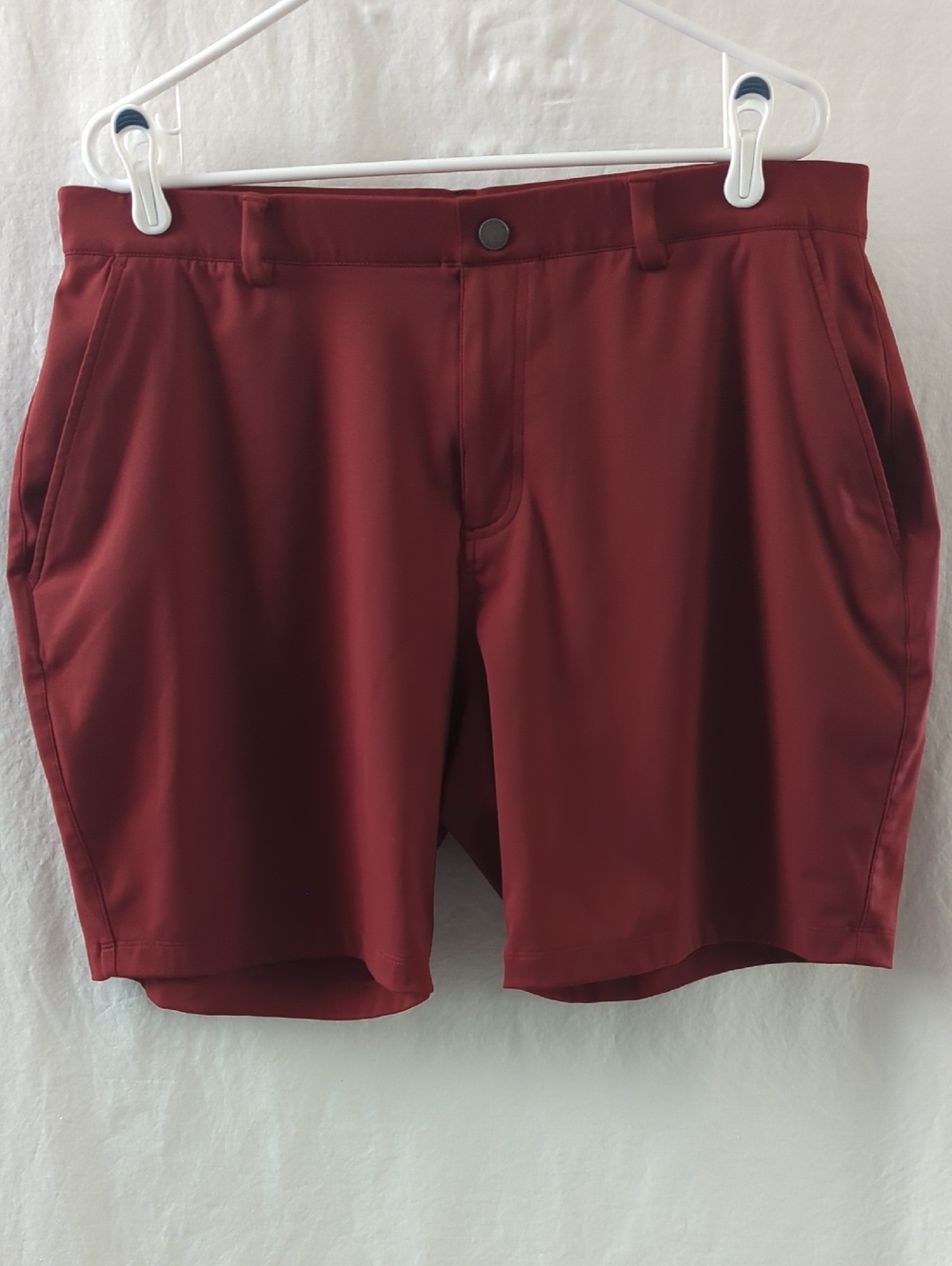 Redvanly Hanover Pull-On Golf Shorts | Maroon | XL 7.5" Inseam